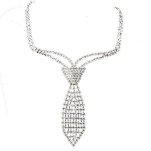 Glitter Crystal Belt Buckle Clavicle Choker