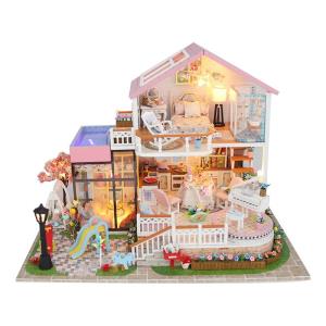 Meet Time Double Layers Loft DIY Music Miniature Dollhouse