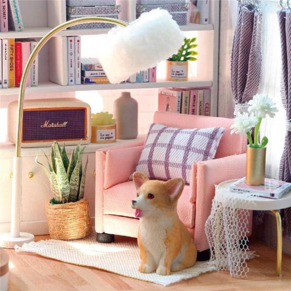 Cute Room DIY Slow Time Handmade Music Miniature Dollhouse