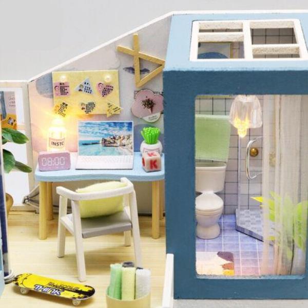 First Meet Dream House DIY Handmade Music Miniature Dollhouse