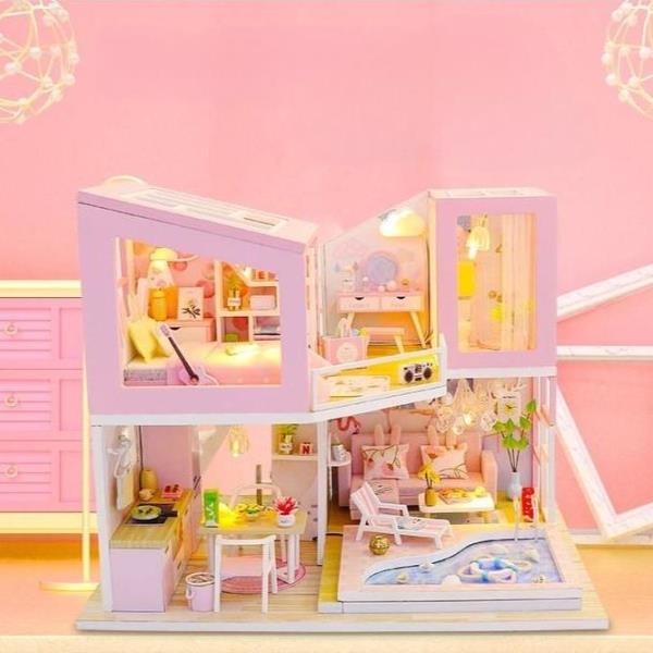 First Meet Dream House DIY Handmade Music Miniature Dollhouse