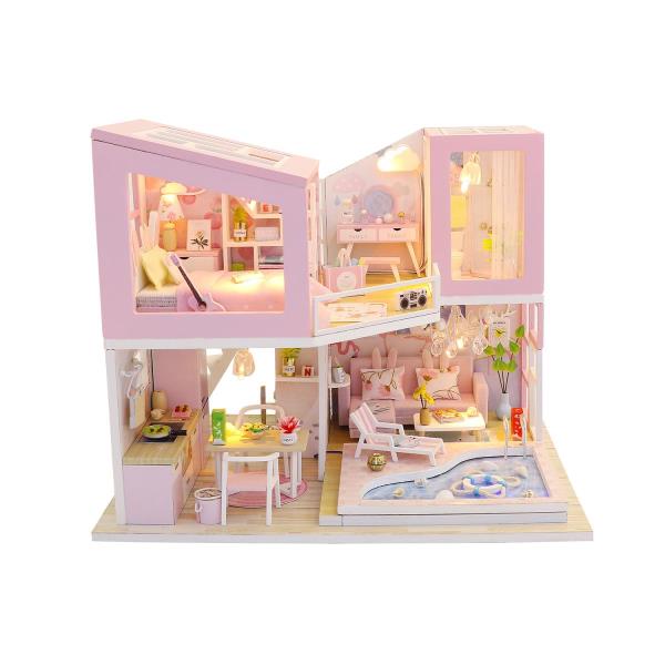 First Meet Dream House DIY Handmade Music Miniature Dollhouse