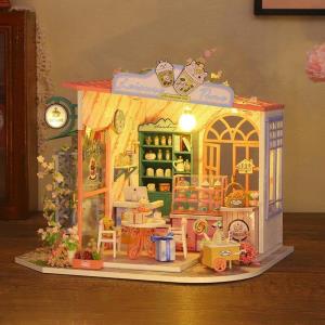 DIY Autumn Memory LED Handmade Miniature Dollhouse