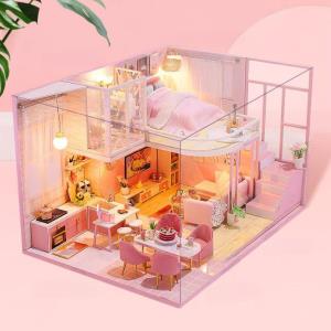 Pink Whisper Morning DIY Handcraft Music Miniature Dollhouse