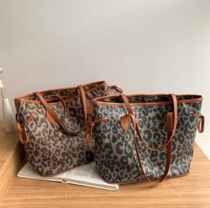 Casual Leopard Print Large Bag