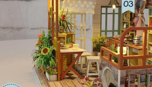 Cottage Garden DIY Wooden Handmade Miniature Dollhouse