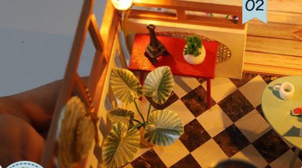 Cottage Garden DIY Wooden Handmade Miniature Dollhouse