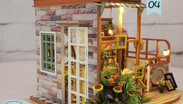 Cottage Garden DIY Wooden Handmade Miniature Dollhouse