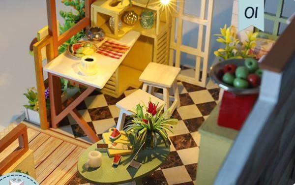 Cottage Garden DIY Wooden Handmade Miniature Dollhouse