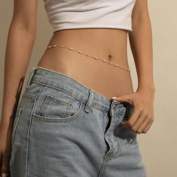 Bohemian Mini Pearl Waist Belly Body Chain