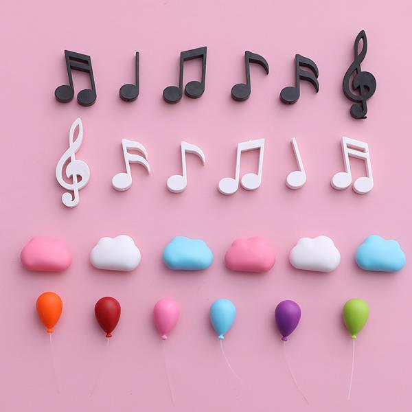 6 Melody Music Notes Fridge Magnets