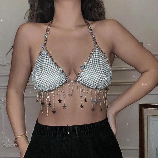 Star Tassel Bra Body Chain