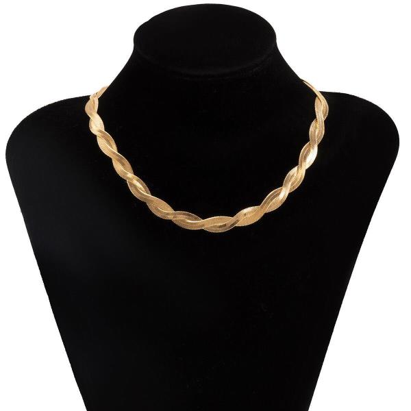 Chic Snake Twist Knit Clavicle Necklace