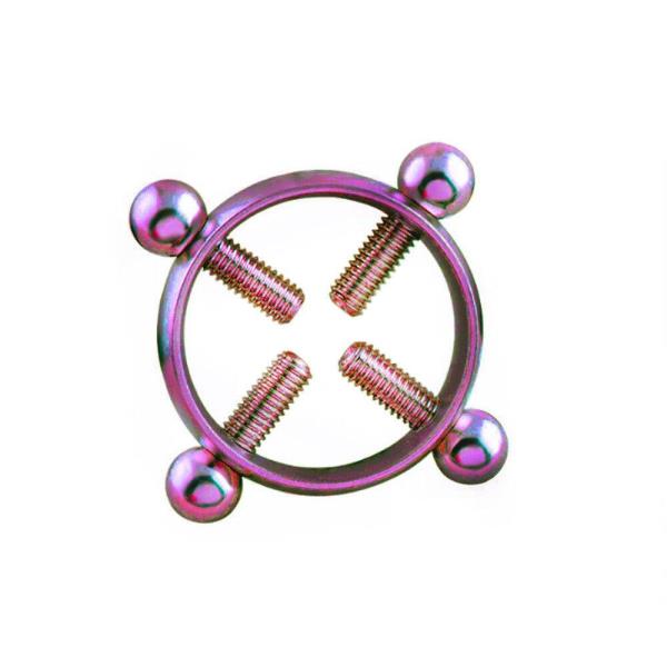 Wheel Stainless Steel Nipple Piercings Bars