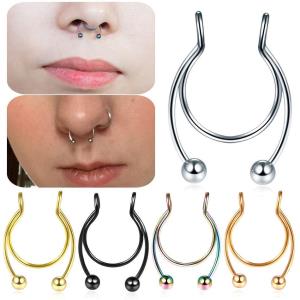 Stainless Steel Crystal Piercing Long Belly Button