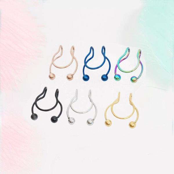 Stainless Steel U Thin Septum Fake Nose Clip