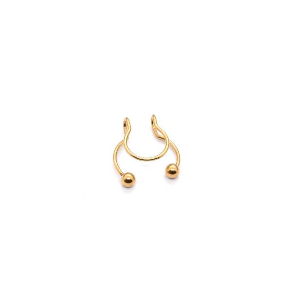 Stainless Steel U Thin Septum Fake Nose Clip