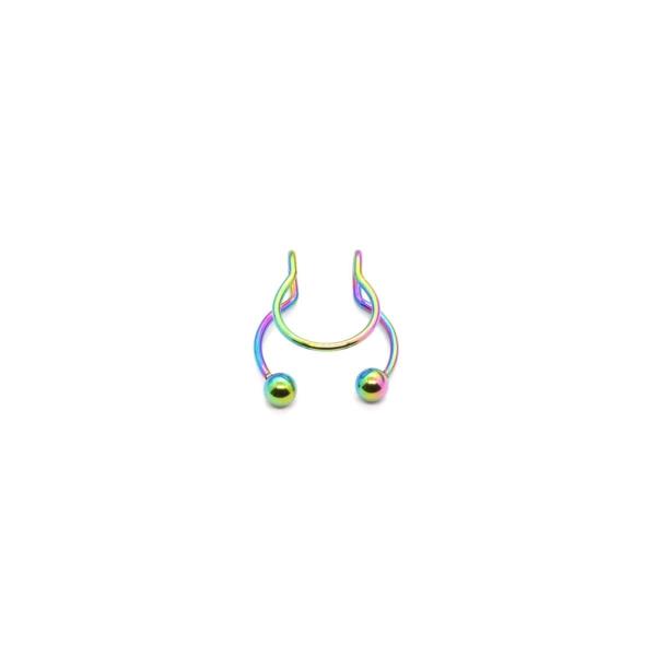 Stainless Steel U Thin Septum Fake Nose Clip