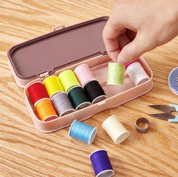 Portable Double Layer Sewing Box