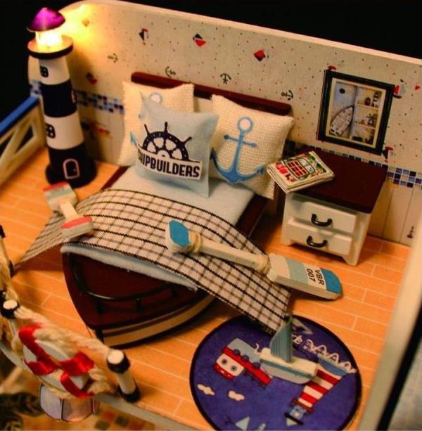 Blue Coast DIY Creative Handmade Music Miniature Dollhouse