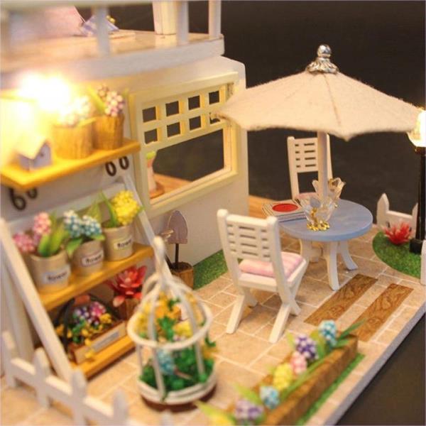 Pink Loft DIY Creative Handmade Music Miniature Dollhouse