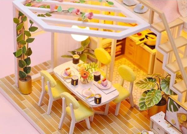 Sweet Time DIY Creative Handmade Music Miniature Dollhouse