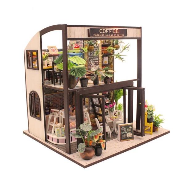 Coffee House DIY Creative Handmade Music Miniature Dollhouse