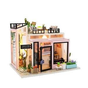 DIY Darcy Flower House LED Wooden Music Miniature Dollhouse