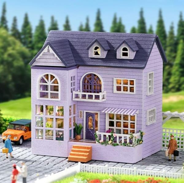 Happy House DIY Creative Handmade Miniature Dollhouse