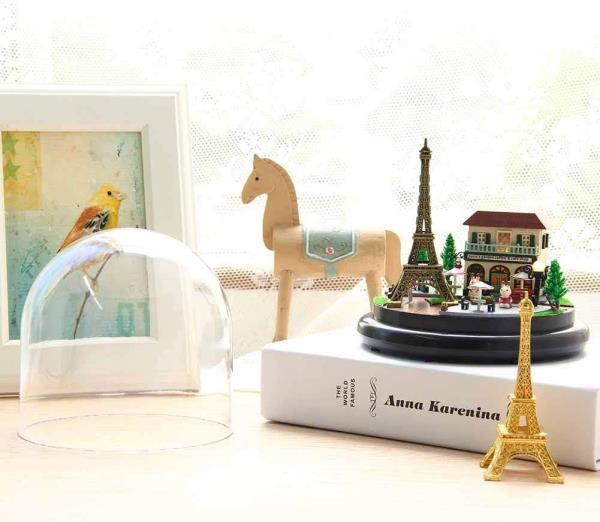 Cutebee Romantic Paris DIY Music Miniature Dollhouse