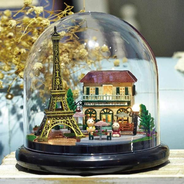 Cutebee Romantic Paris DIY Music Miniature Dollhouse