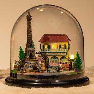 DIY Sweet Melody Carousel 3D Rotating Music Miniature Dollhouse