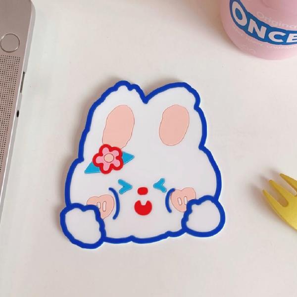 Cute Cartoon Bear Silicone Coaster