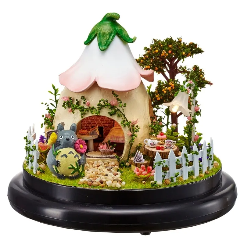 Cutebee Green Garden DIY Music Miniature Dollhouse