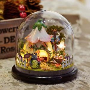 DIY Holo Magic City LED Wooden Music Miniature Dollhouse