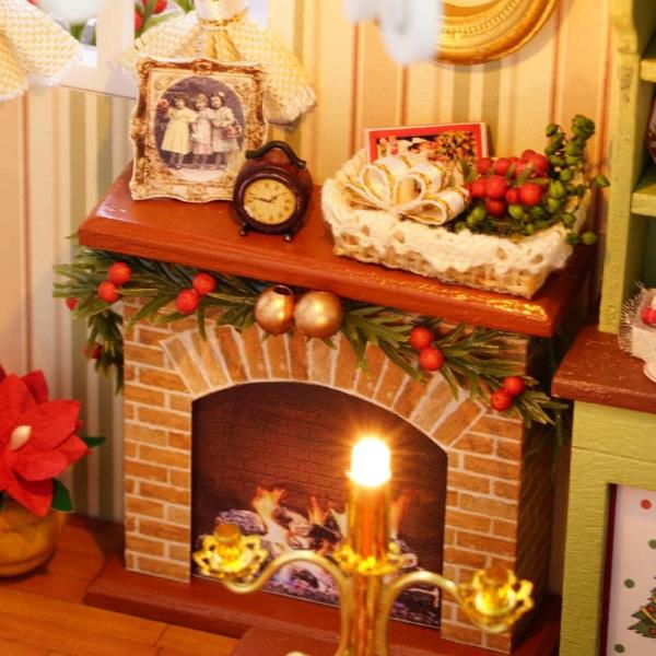 Cute Room Holiday Times DIY Handmade Music Miniature Dollhouse