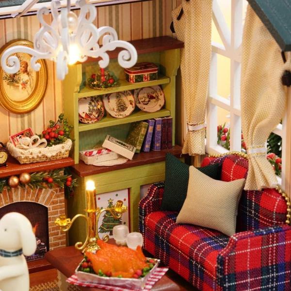 Cute Room Holiday Times DIY Handmade Music Miniature Dollhouse