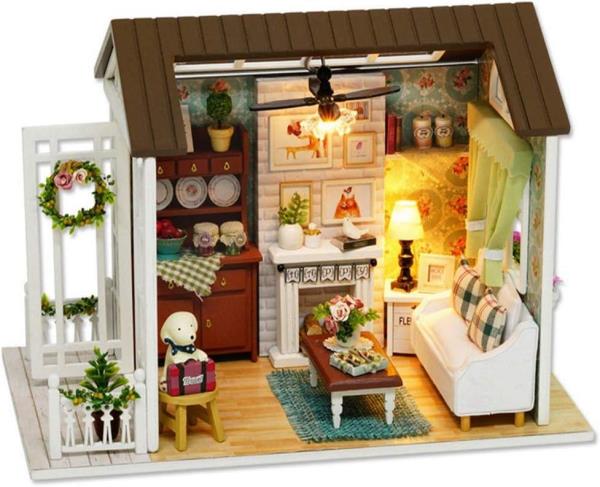 Cute Room Happy Times DIY Handmade Music Miniature Dollhouse