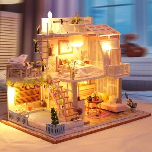 Meet Time Double Layers Loft DIY Music Miniature Dollhouse