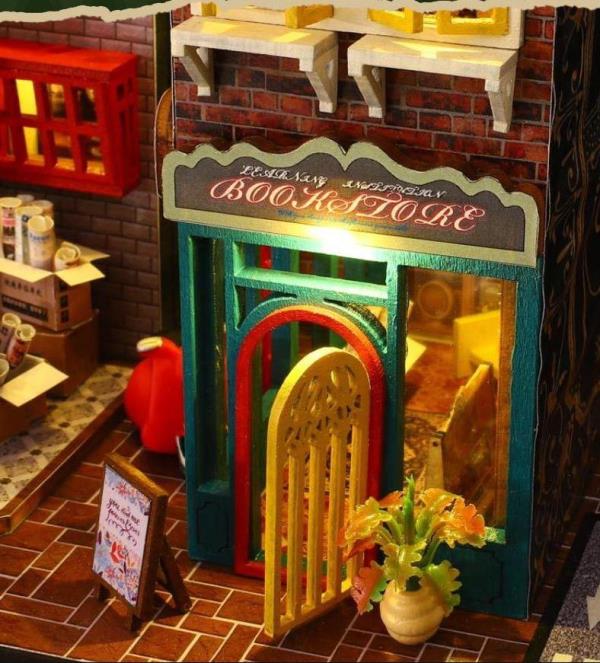 Scarbrough Hotel DIY Wooden Music Miniature Dollhouse