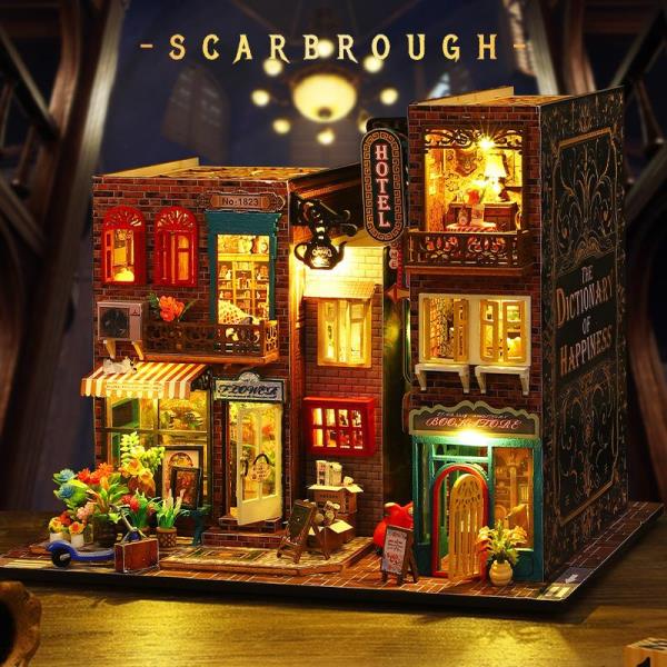 Scarbrough Hotel DIY Wooden Music Miniature Dollhouse