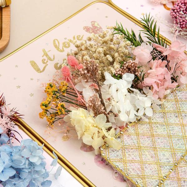 Luminous Flowers 3D Art DIY Handmade Wooden Board