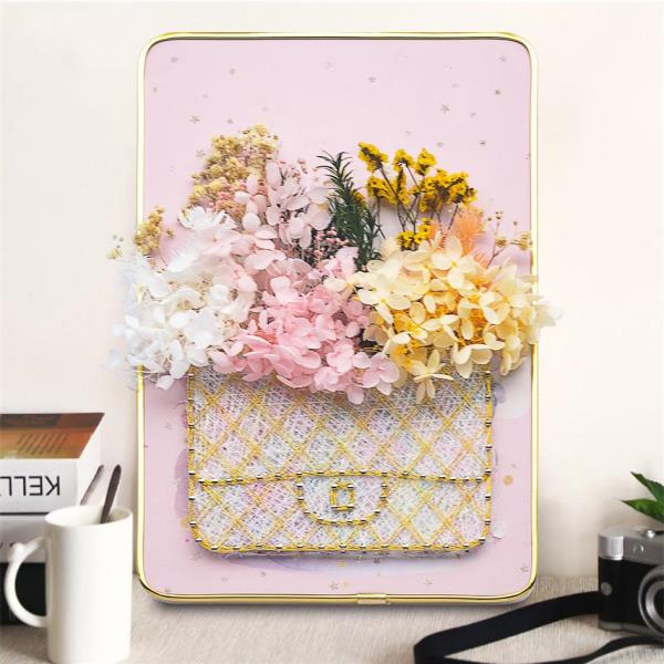 Luminous Flowers 3D Art DIY Handmade Wooden Board