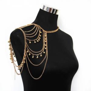 Gold Beads Shoulder Shawl Body Chain