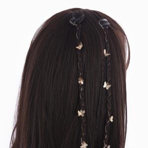 Crystal Leaf Tassel Headband Head Chain