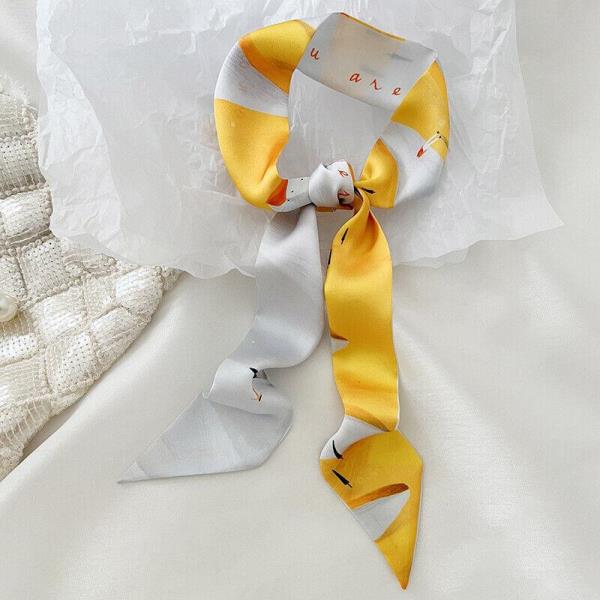 Retro Twilly Long Ribbon Scarf