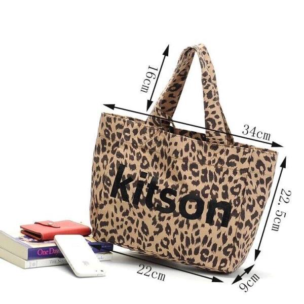 Canvas Small Leopard Print Casual Bag Purse Set