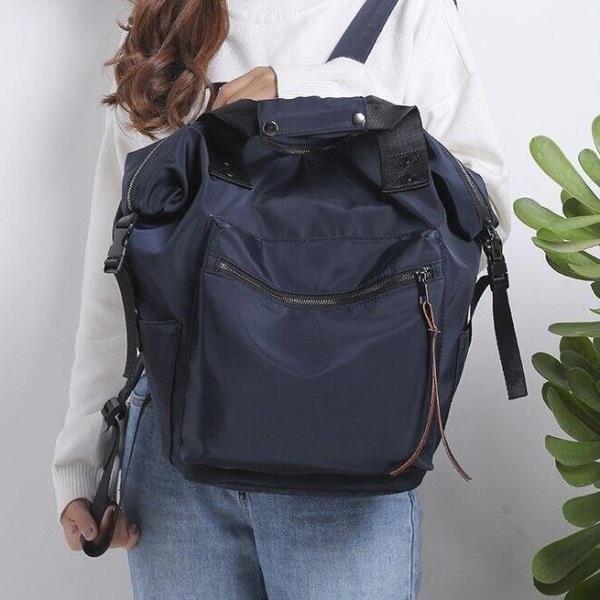 Large Blue Unisex Multi Pockets Backpack