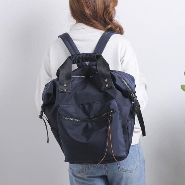 Large Blue Unisex Multi Pockets Backpack