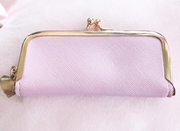 Pink Faux Leather Small Organiser Jewellery Bag